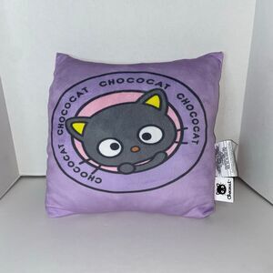 Sanrio ChocoCat Pillow. 13in x 13in Purple Hello Kitty